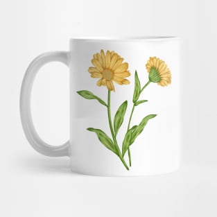 Calendula Plant 2 Botancial Mug